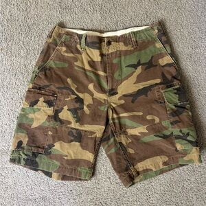 Polo by Ralph Lauren Green and Brown Cargo Shorts